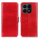 Wallet Case For Honor X8a 4G , Flip PU Leather Crazy Horse Texture Stand Phone Cover