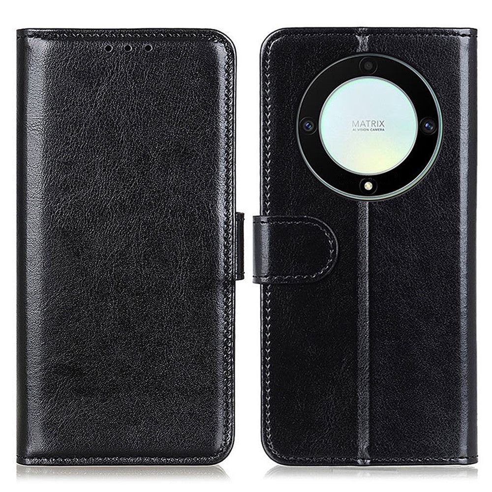 Til Honor X9a 5G / X40 5G / Magic5 Lite 5G Stativ Telefoncover Crazy Horse Tekstur Tegnebog Telefon Lædercover