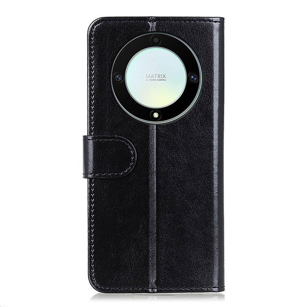 Til Honor X9a 5G / X40 5G / Magic5 Lite 5G Stativ Telefoncover Crazy Horse Tekstur Tegnebog Telefon Lædercover