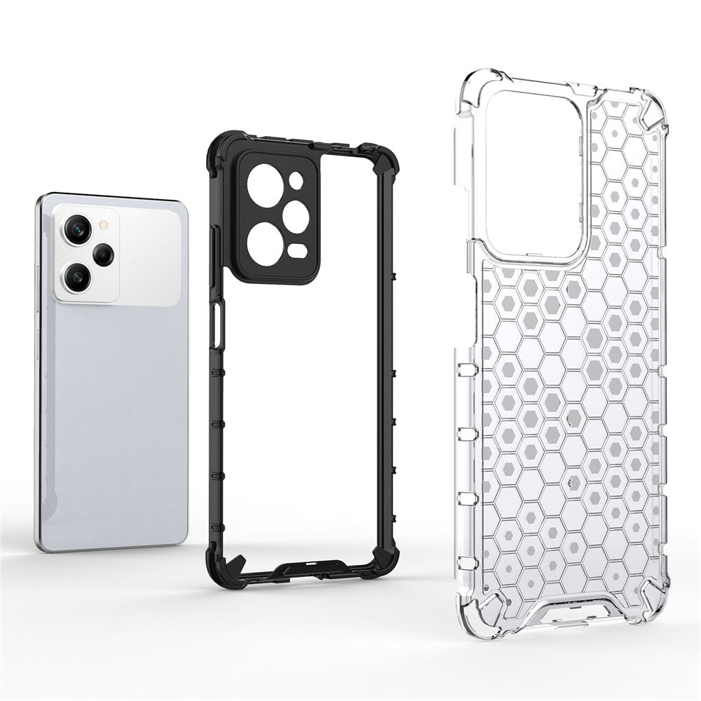 Xiaomi Redmi Note 12 Pro 5G / Note 12 Explorer 5G Honeycomb Texture TPU+PC mobilskal Baksida