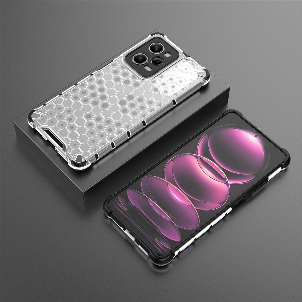 Xiaomi Redmi Note 12 Pro 5G / Note 12 Explorer 5G Honeycomb Texture TPU+PC mobilskal Baksida
