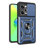 Xiaomi Redmi Note 12 Pro 5G Stödfunktion PC + TPU mobilskal Skjutbart Tryck-Pull Kameralinsskydd Skyddsskydd
