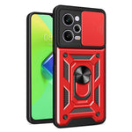 Xiaomi Redmi Note 12 Pro 5G Stödfunktion PC + TPU mobilskal Skjutbart Tryck-Pull Kameralinsskydd Skyddsskydd