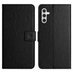 For Samsung Galaxy A24 4G (162.1 x 77.6 x 8.3mm) Litchi Texture Phone Case Stand Wallet Leather Phone Cover