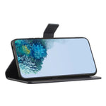 For Samsung Galaxy A24 4G (162.1 x 77.6 x 8.3mm) Litchi Texture Phone Case Stand Wallet Leather Phone Cover