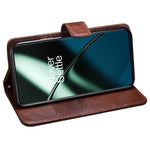 IDEWEI For OnePlus 11 5G Stand Crazy Horse Texture Wallet Cover Anti-Scratch PU Leather Phone Flip Case