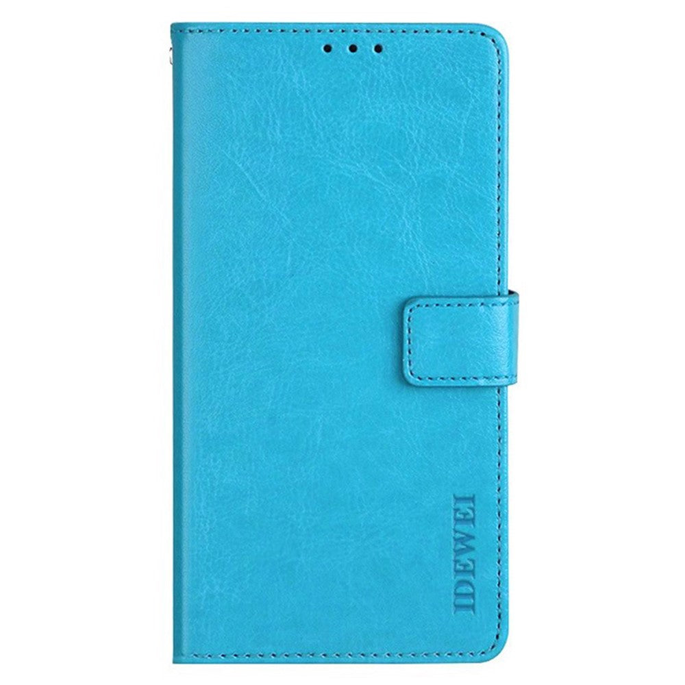 IDEWEI til Samsung Galaxy A34 5G PU-læder flip telefoncover beskyttende etui med standfunktion Crazy Horse tekstur pung