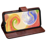 IDEWEI til Samsung Galaxy A34 5G PU-læder flip telefoncover beskyttende etui med standfunktion Crazy Horse tekstur pung