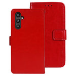 IDEWEI til Samsung Galaxy A34 5G PU-læder flip telefoncover beskyttende etui med standfunktion Crazy Horse tekstur pung