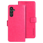 IDEWEI til Samsung Galaxy A34 5G PU-læder flip telefoncover beskyttende etui med standfunktion Crazy Horse tekstur pung