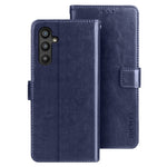 IDEWEI til Samsung Galaxy A34 5G PU-læder flip telefoncover beskyttende etui med standfunktion Crazy Horse tekstur pung