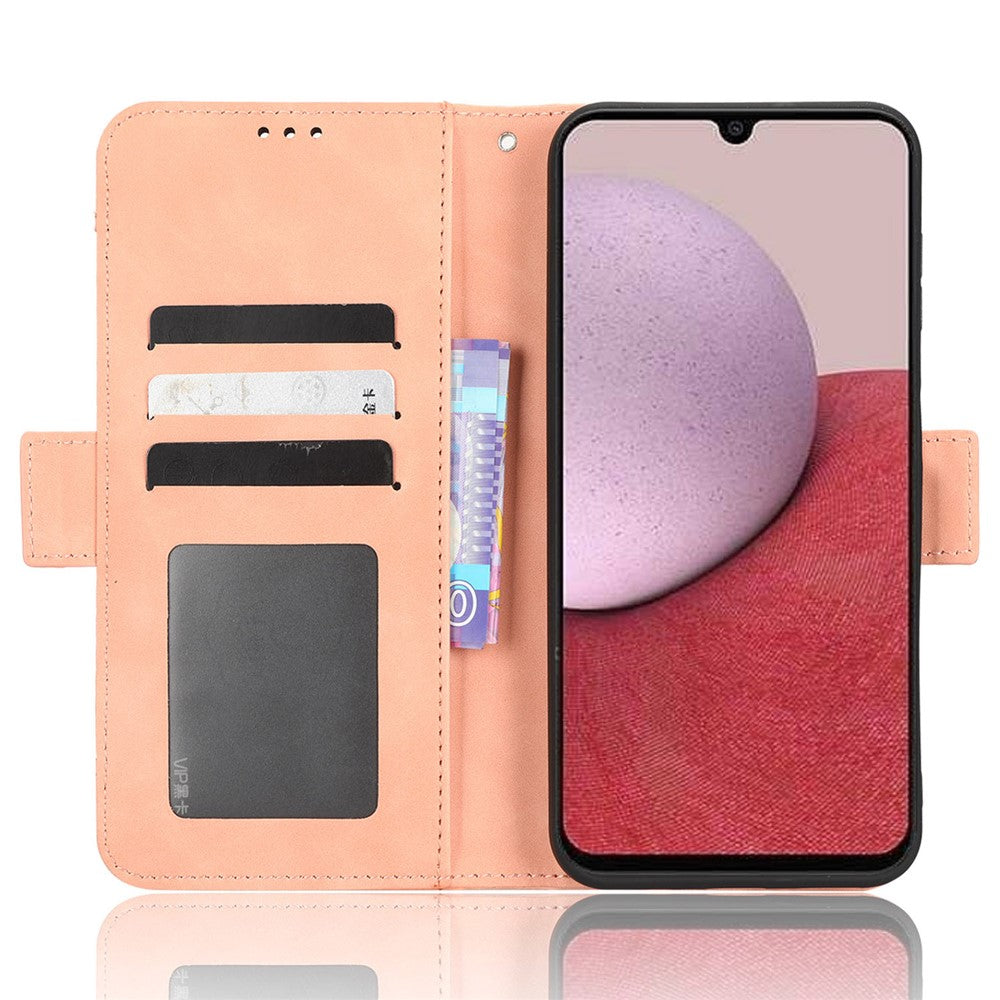 Samsung Galaxy A14 5G / A14 4G Plånboksfodral med flera kortplatser i PU-läder, stativ