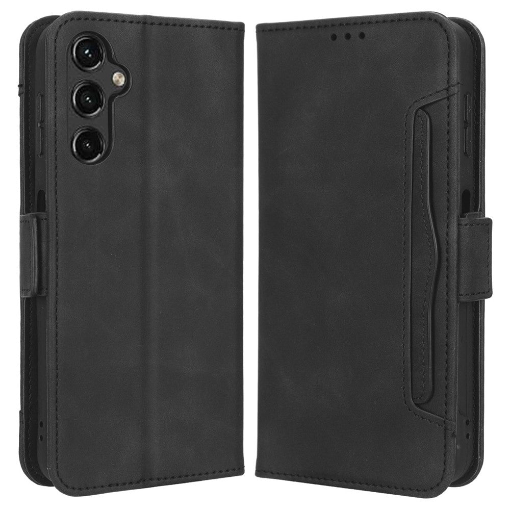 Samsung Galaxy A14 5G / A14 4G Plånboksfodral med flera kortplatser i PU-läder, stativ