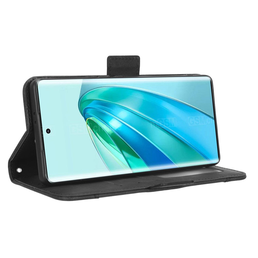 For Honor X9a 5G / X40 5G / Magic5 Lite 5G Leather Phone Case Stand Wallet Multiple Card Holder Phone Cover