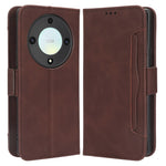 For Honor X9a 5G / X40 5G / Magic5 Lite 5G Leather Phone Case Stand Wallet Multiple Card Holder Phone Cover
