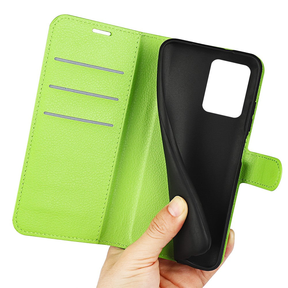 For Xiaomi Redmi Note 12 Pro+ 5G Litchi Texture Wallet Phone Cover with Stand
