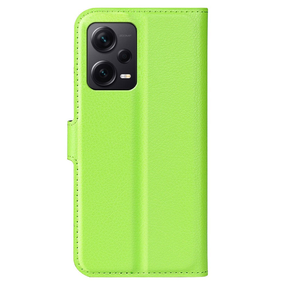 For Xiaomi Redmi Note 12 Pro+ 5G Litchi Texture Wallet Phone Cover with Stand