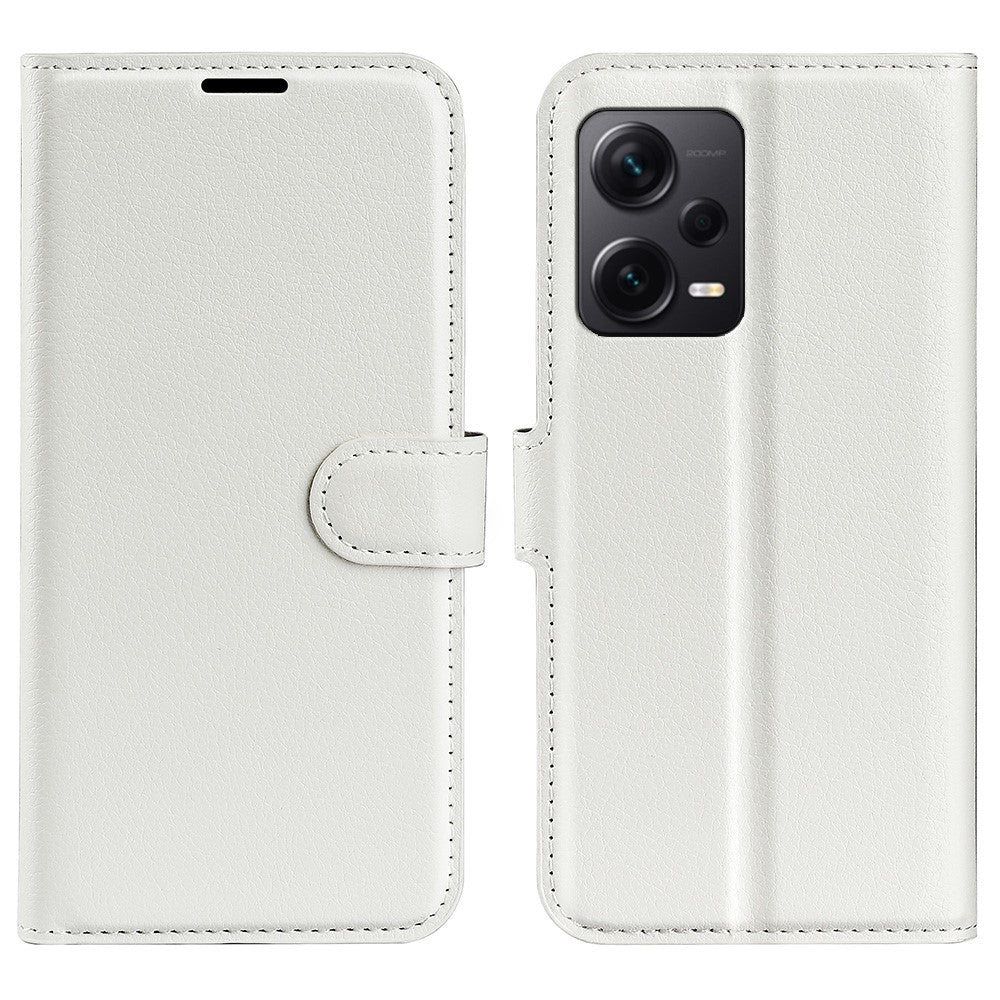 For Xiaomi Redmi Note 12 Pro+ 5G Litchi Texture Wallet Phone Cover with Stand