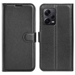For Xiaomi Redmi Note 12 Pro+ 5G Litchi Texture Wallet Phone Cover with Stand