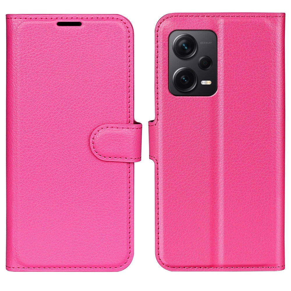 For Xiaomi Redmi Note 12 Pro+ 5G Litchi Texture Wallet Phone Cover with Stand
