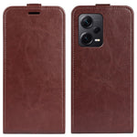 Vertical Flip Leather Cover for Xiaomi Redmi Note 12 Pro+ 5G , Crazy Horse Texture Case with Card Slot