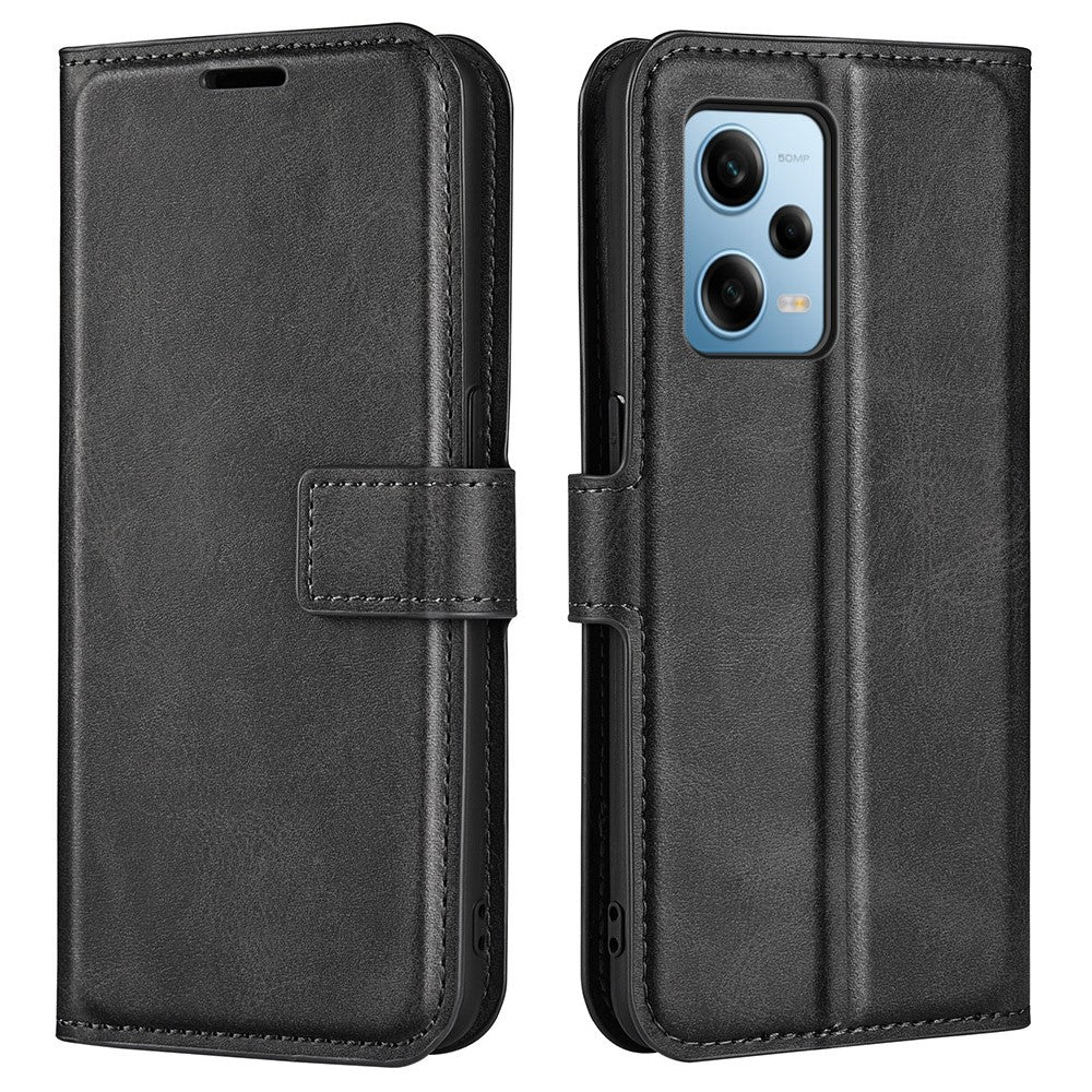 For Xiaomi Redmi Note 12 Pro 5G / Note 12 Pro Speed 5G / Poco X5 Pro 5G Cell Phone Case Calf Texture Stand Wallet Flip Cover