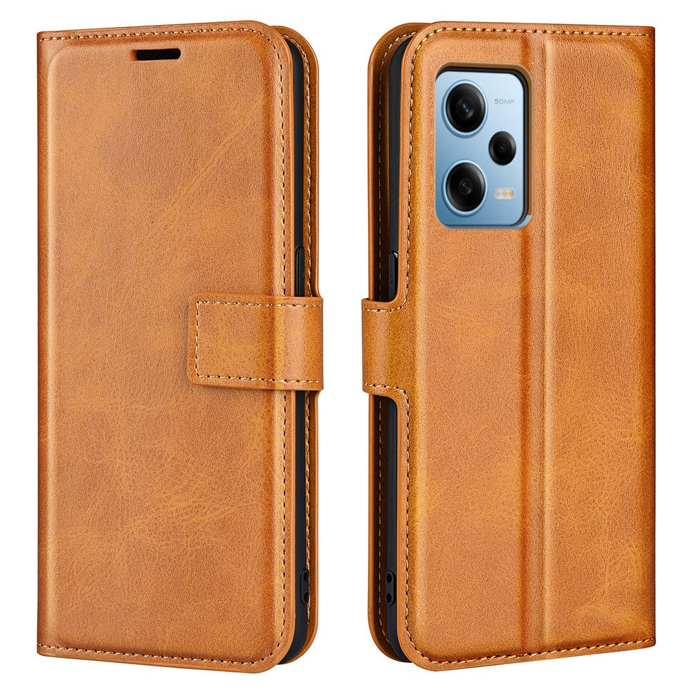 For Xiaomi Redmi Note 12 Pro 5G / Note 12 Pro Speed 5G / Poco X5 Pro 5G Cell Phone Case Calf Texture Stand Wallet Flip Cover