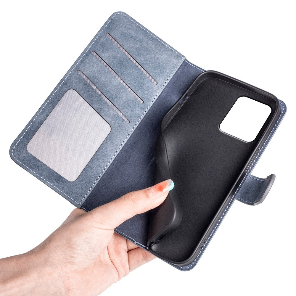 For Xiaomi Redmi Note 12 Pro 5G / Note 12 Pro Speed 5G / Poco X5 Pro 5G Dual Color Splicing Wallet Stand PU Leather Cover