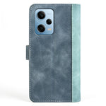 For Xiaomi Redmi Note 12 Pro 5G / Note 12 Pro Speed 5G / Poco X5 Pro 5G Dual Color Splicing Wallet Stand PU Leather Cover