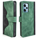 For Xiaomi Redmi Note 12 Pro 5G / Note 12 Pro Speed 5G / Poco X5 Pro 5G Dual Color Splicing Wallet Stand PU Leather Cover
