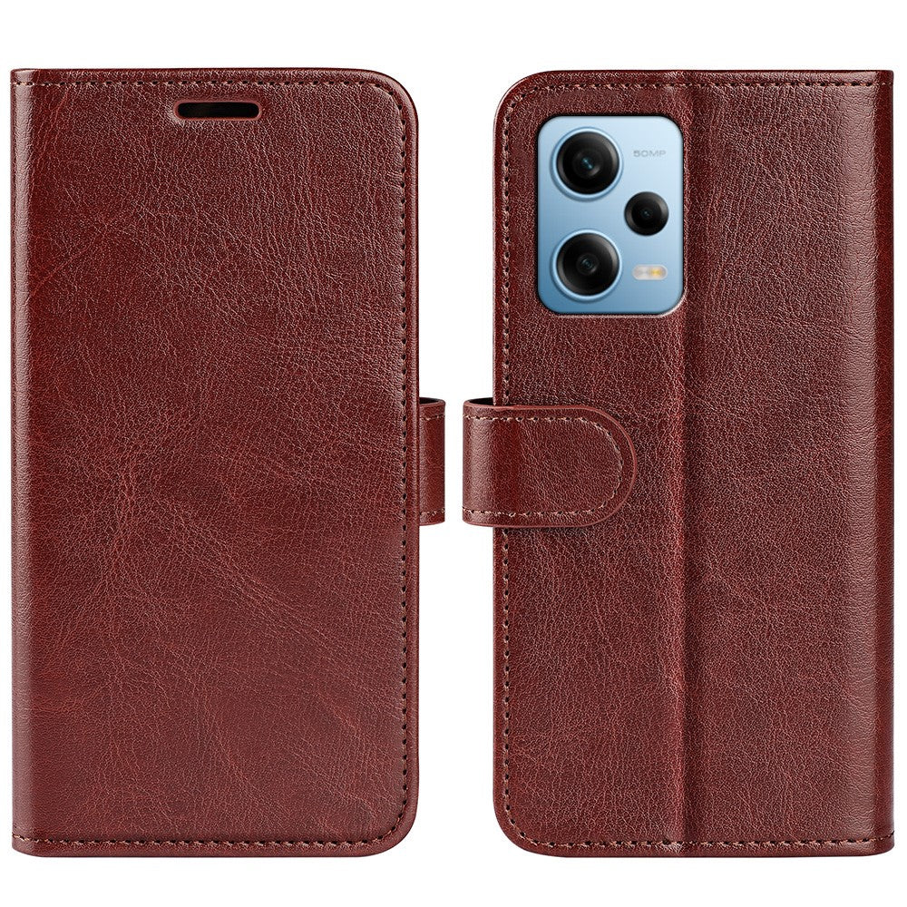 For Xiaomi Redmi Note 12 Pro 5G / Note 12 Pro Speed 5G / Poco X5 Pro 5G Leather Wallet Case Crazy Horse Texture Stand Cover