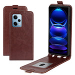 For Xiaomi Redmi Note 12 Pro 5G / Note 12 Pro Speed 5G / Poco X5 Pro 5G Vertical Flip PU Leather Crazy Horse Texture Card Holder Case