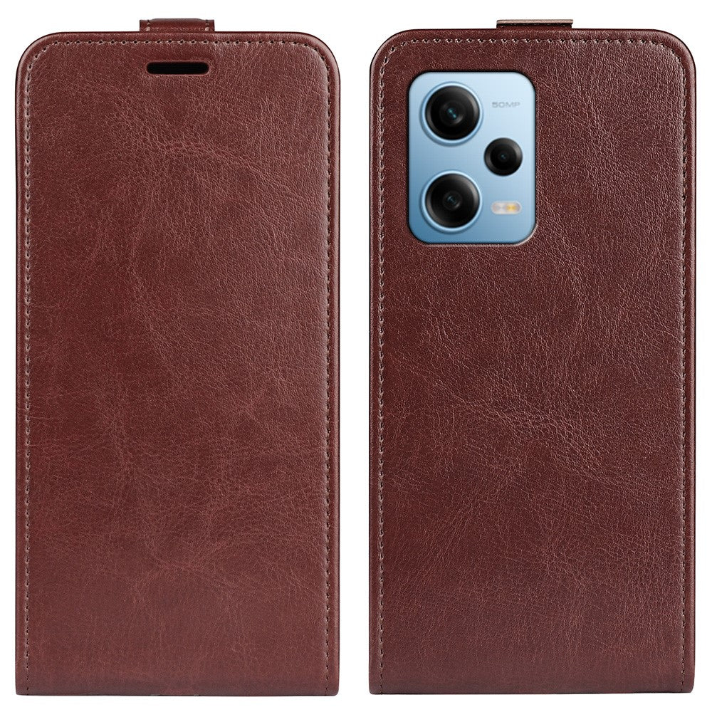 For Xiaomi Redmi Note 12 Pro 5G / Note 12 Pro Speed 5G / Poco X5 Pro 5G Vertical Flip PU Leather Crazy Horse Texture Card Holder Case