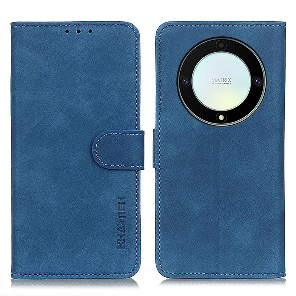 KHAZNEH Læder Telefoncover Til Honor X9a 5G / Magic5 Lite 5G / X40 5G, Retro Tekstur Flip Pung Cover Stativ