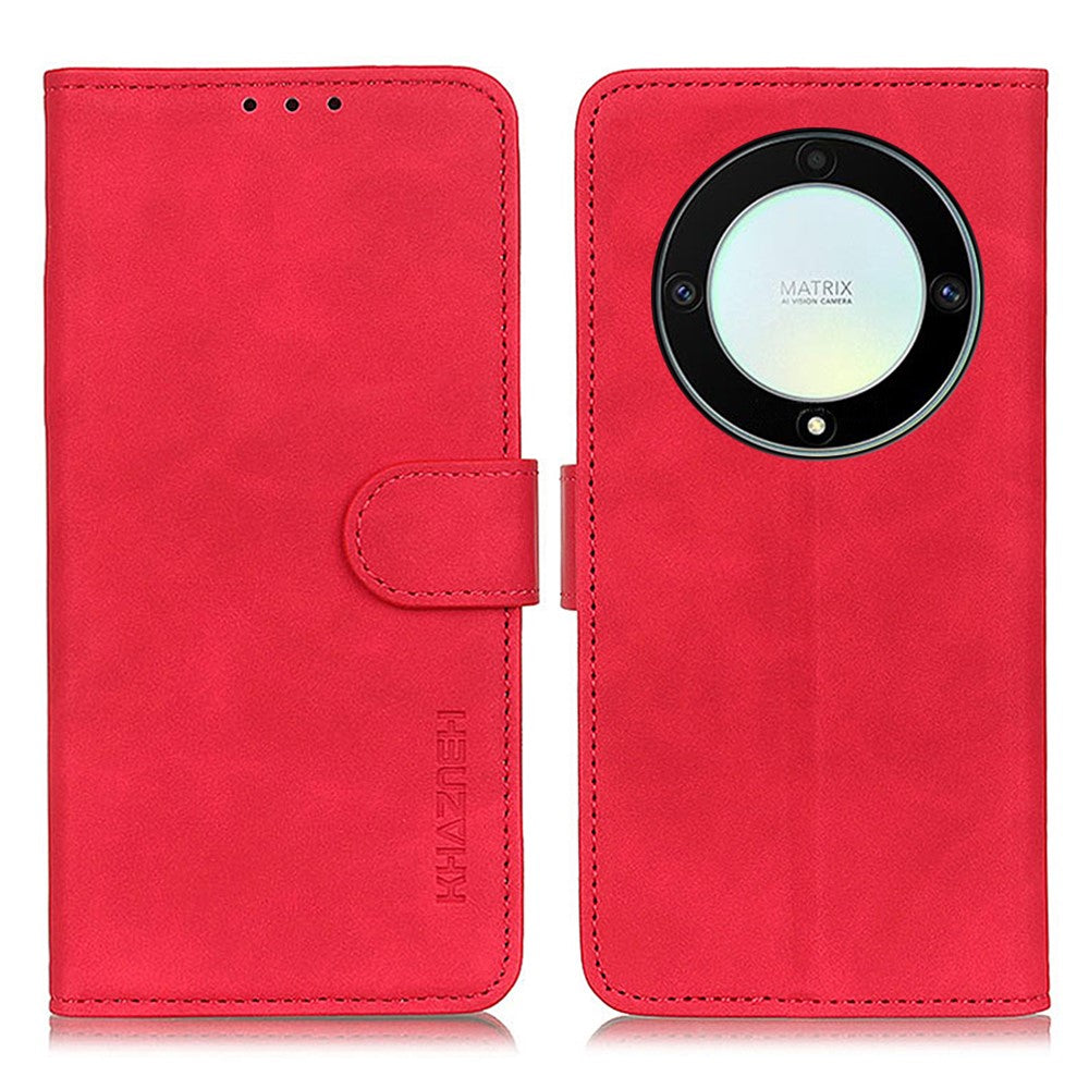 KHAZNEH Læder Telefoncover Til Honor X9a 5G / Magic5 Lite 5G / X40 5G, Retro Tekstur Flip Pung Cover Stativ