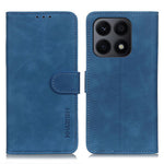 KHAZNEH For Honor X8a 4G Læder Telefoncover Retro Tekstur Pung Stativ Beskyttende Telefoncover