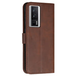 For Xiaomi Poco F5 Pro 5G / Redmi K60 Pro 5G / K60 5G Protective Phone Cover Stand Wallet Leather Cell Phone Case with Strap