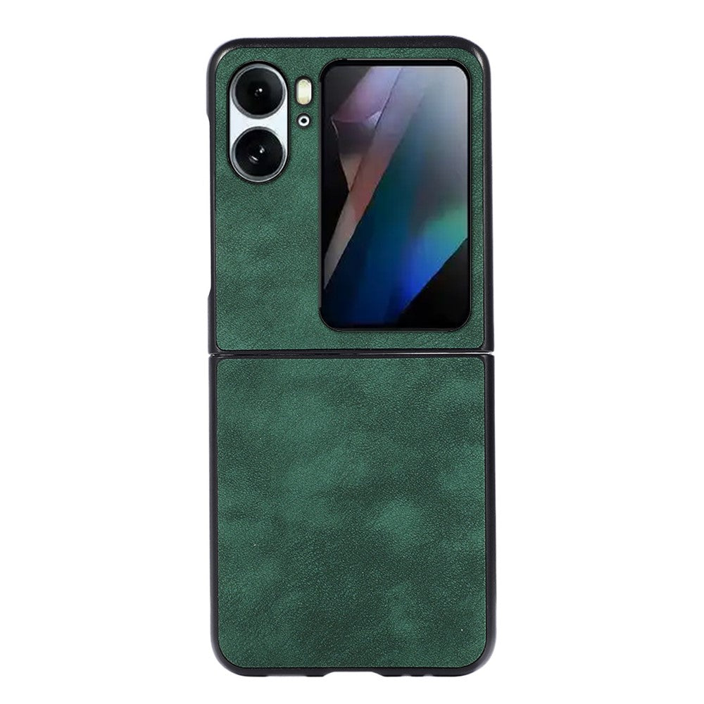 For Oppo Find N2 Flip 5G Smartphone Case PU Leather Coated PC Anti-scratch Phone Cover