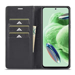 LC.IMEEKE För Xiaomi Poco X5 Pro 5G / Redmi Note 12 Pro 5G / Note 12 Pro Speed 5G Kolfibertextur Läder Plånboksfodral Fallskyddande Stativfodral