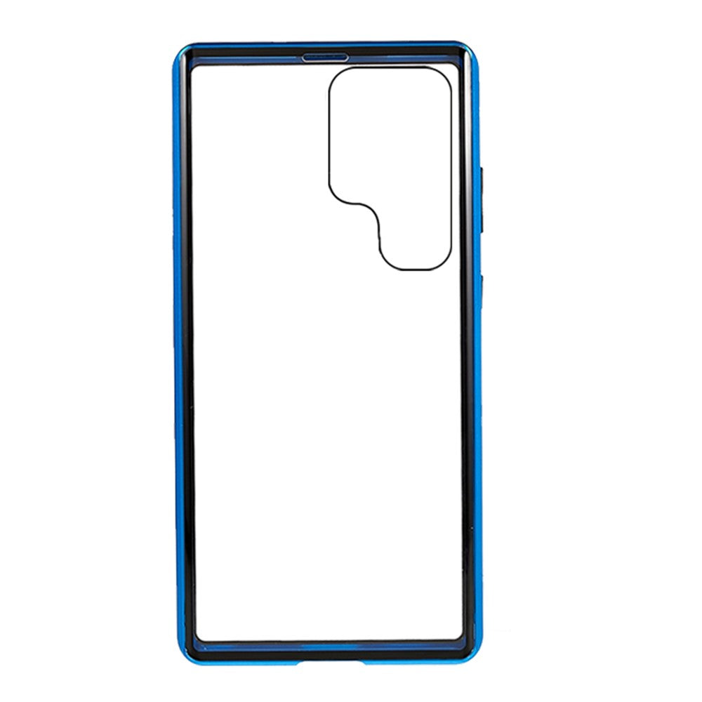 For Samsung Galaxy S23 Ultra Full Body Case Magnetic Tempered Glass Double-Sided Phone Case