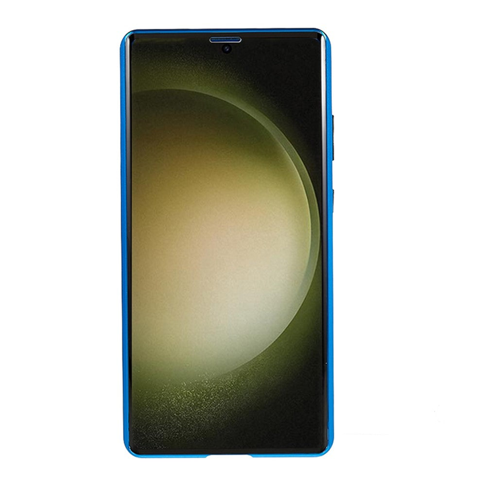 For Samsung Galaxy S23 Ultra Full Body Case Magnetic Tempered Glass Double-Sided Phone Case