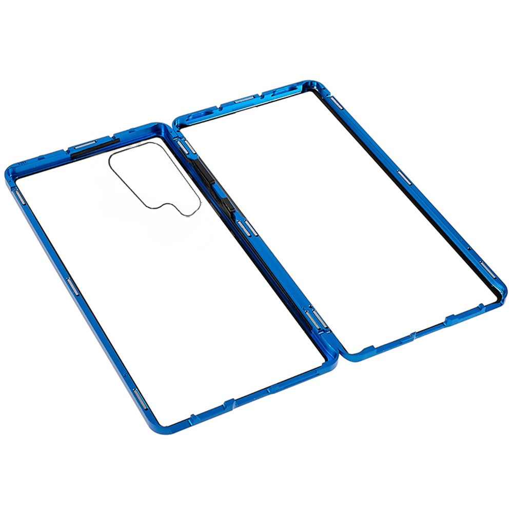 For Samsung Galaxy S23 Ultra Full Body Case Magnetic Tempered Glass Double-Sided Phone Case