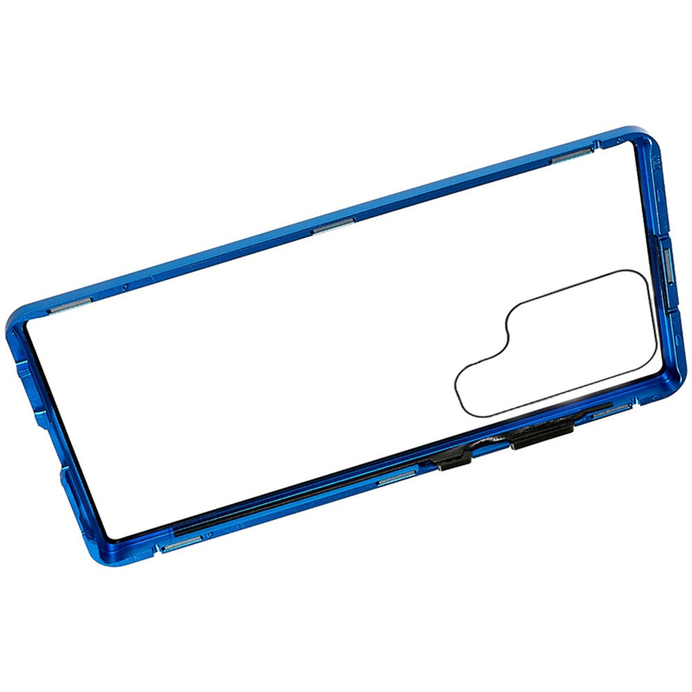 For Samsung Galaxy S23 Ultra Full Body Case Magnetic Tempered Glass Double-Sided Phone Case