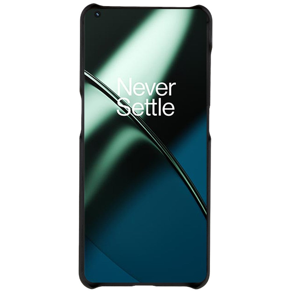 OnePlus 11 5G gummibelagt texturerat mobilskal hårt PC anti-fingeravtrycksmobilskal