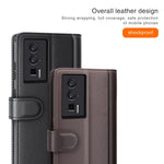 For Xiaomi Poco F5 Pro 5G / Redmi K60 Pro 5G / K60 5G Case Genuine Split Leather Phone Cover with Wallet Stand