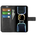 For Xiaomi Redmi K60E 5G Cell Phone Case Bag Calf Texture Stand Wallet Mobile Phone Cover