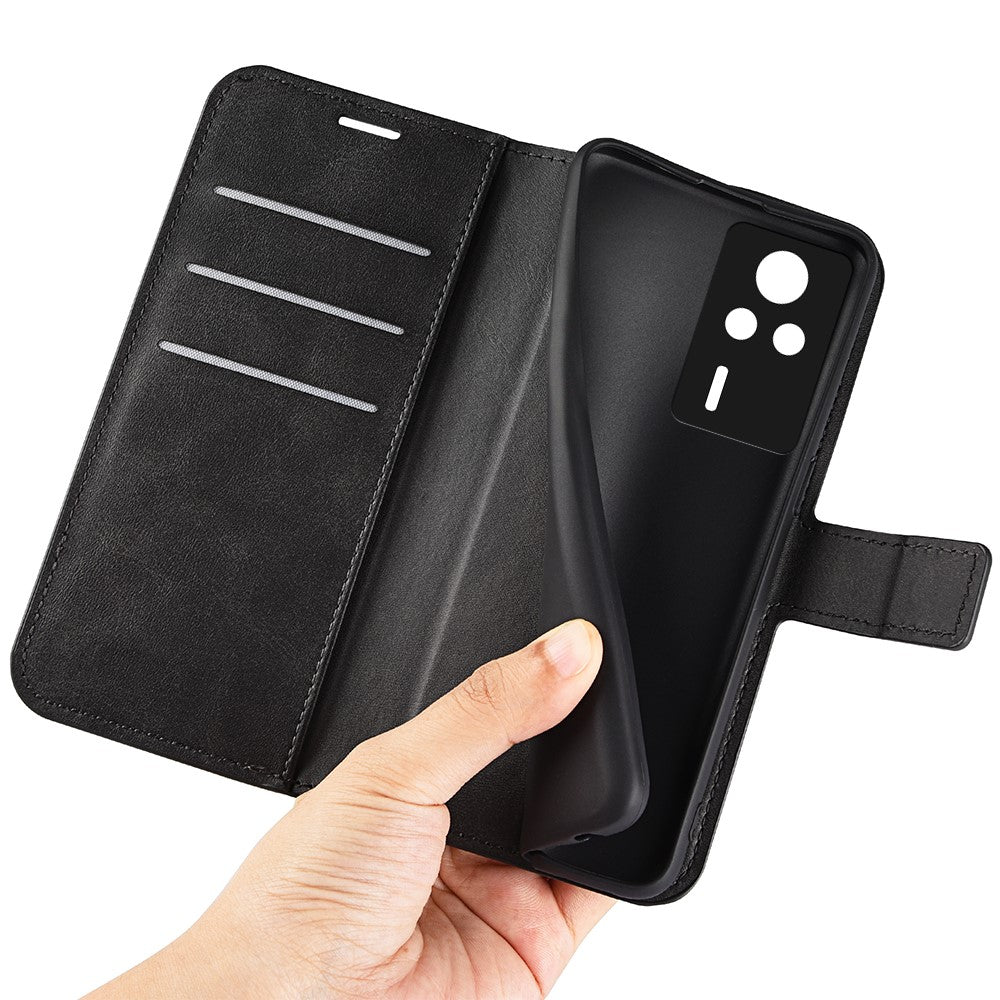 For Xiaomi Redmi K60E 5G Cell Phone Case Bag Calf Texture Stand Wallet Mobile Phone Cover