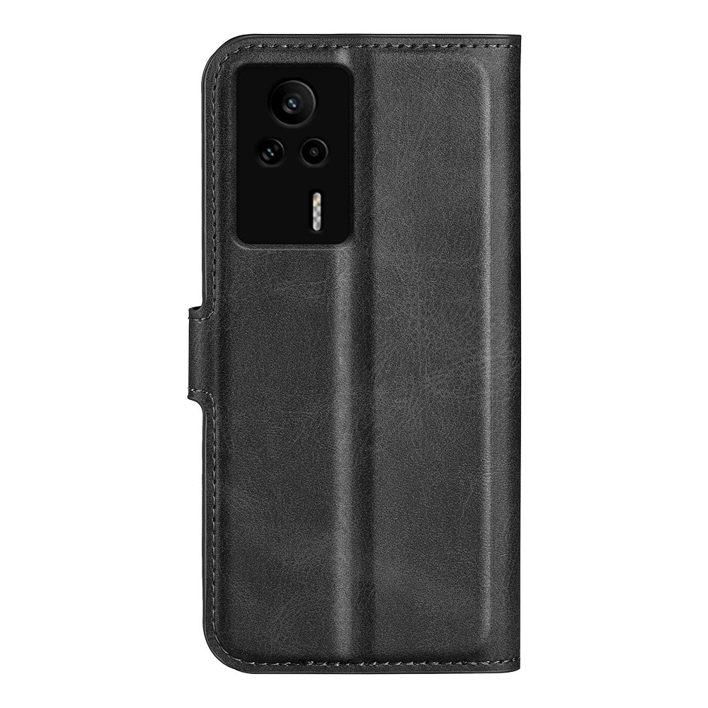 For Xiaomi Redmi K60E 5G Cell Phone Case Bag Calf Texture Stand Wallet Mobile Phone Cover