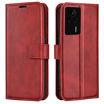 For Xiaomi Redmi K60E 5G Cell Phone Case Bag Calf Texture Stand Wallet Mobile Phone Cover