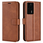 For Xiaomi Redmi K60E 5G Cell Phone Case Bag Calf Texture Stand Wallet Mobile Phone Cover